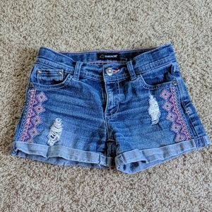 Denim shorts